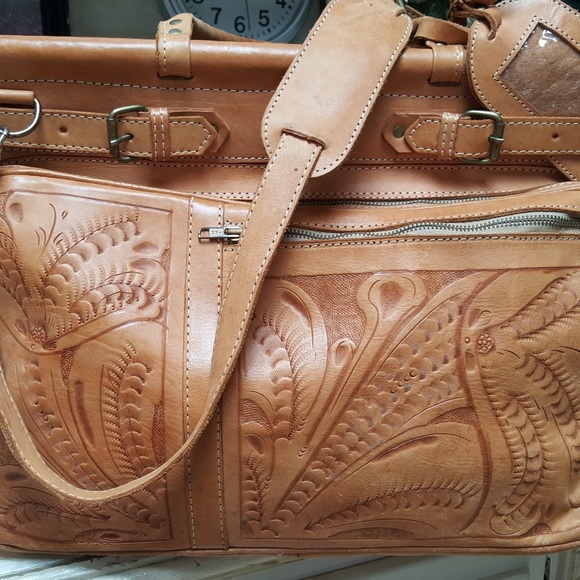 MADE IN PARAGUAY Bags Hand Tooled Leather Luggage Poshmark